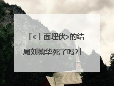 <十面埋伏>的结局刘德华死了吗?