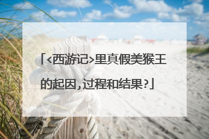 <西游记>里真假美猴王的起因,过程和结果?