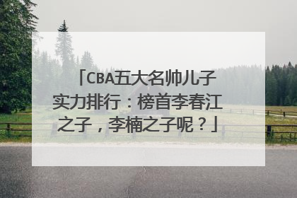 CBA五大名帅儿子实力排行:榜首李春江之子,李楠之子呢?