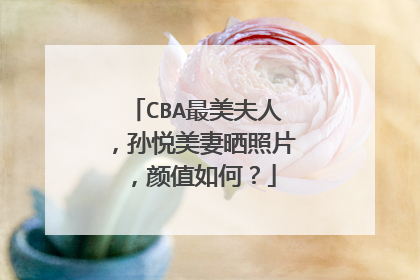 CBA最美夫人，孙悦美妻晒照片，颜值如何？