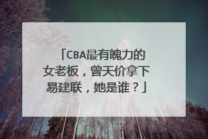 CBA最有魄力的女老板，曾天价拿下易建联，她是谁？