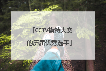 CCTV模特大赛的历届优秀选手