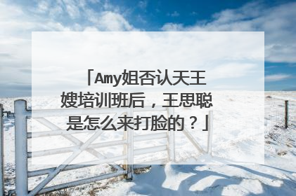 Amy姐否认天王嫂培训班后，王思聪是怎么来打脸的？