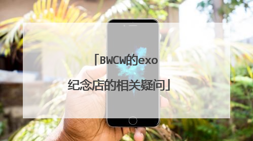 BWCW的exo纪念店的相关疑问