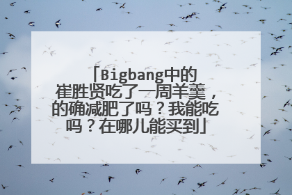 Bigbang中的崔胜贤吃了一周羊羹,的确减肥了吗?我能吃吗?在哪儿能买到