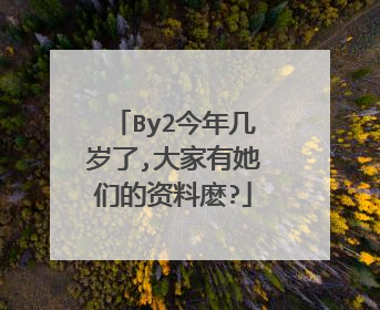 By2今年几岁了,大家有她们的资料麽?