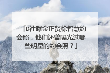 D社曝金正贤徐智慧约会照,他们还曾曝光过哪些明星的约会照?