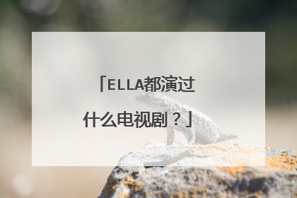 ELLA都演过什么电视剧?