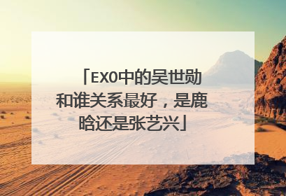 EXO中的吴世勋和谁关系最好,是鹿晗还是张艺兴
