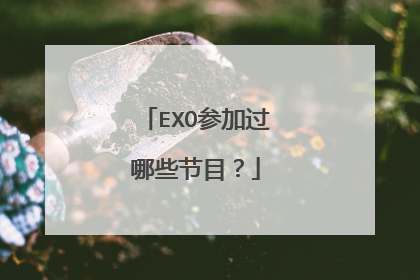 EXO参加过哪些节目？