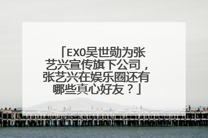 EXO吴世勋为张艺兴宣传旗下公司,张艺兴在娱乐圈还有哪些真心好友?