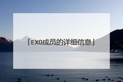 EXO成员的详细信息