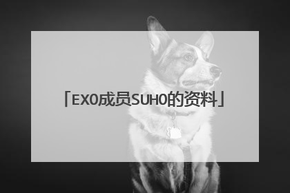 EXO成员SUHO的资料