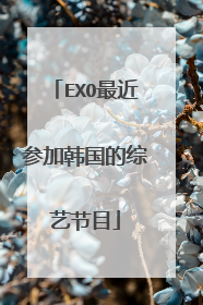 EXO最近参加韩国的综艺节目