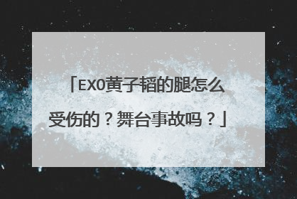 EXO黄子韬的腿怎么受伤的?舞台事故吗?