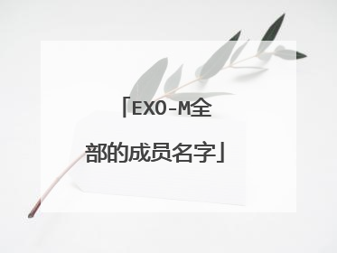 EXO-M全部的成员名字