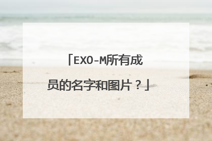 EXO-M所有成员的名字和图片？