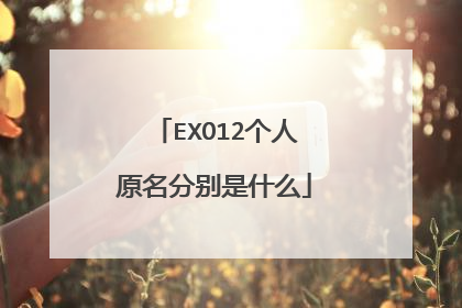 EXO12个人原名分别是什么