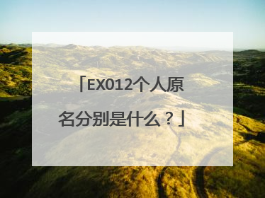 EXO12个人原名分别是什么?