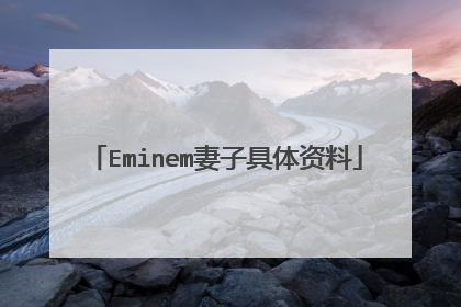 Eminem妻子具体资料