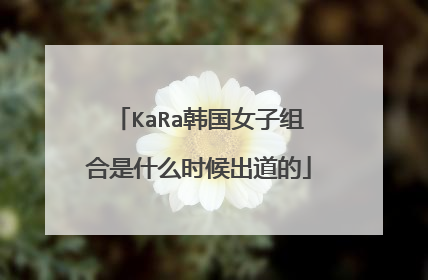 KaRa韩国女子组合是什么时候出道的