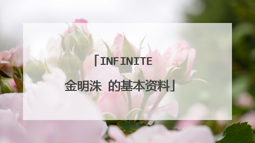 INFINITE 金明洙 的基本资料