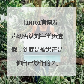 INTO1官博发声明否认刘宇学历造假，到底是被黑还是他自己炒作的？