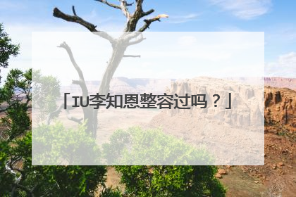IU李知恩整容过吗?