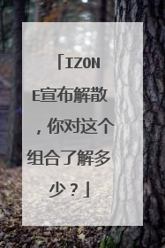 IZONE宣布解散，你对这个组合了解多少？