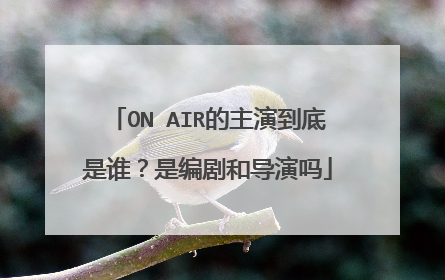 ON AIR的主演到底是谁？是编剧和导演吗