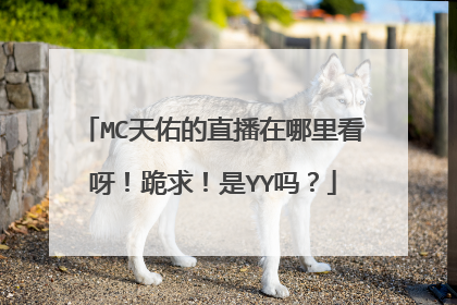 MC天佑的直播在哪里看呀！跪求！是YY吗？