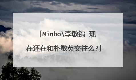 Minho\李敏镐 现在还在和朴敏英交往么?