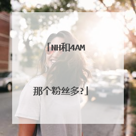 NH和4AM那个粉丝多?