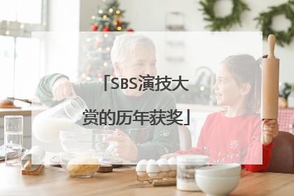 SBS演技大赏的历年获奖