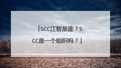 SCC江智是谁?SCC是一个组织吗?