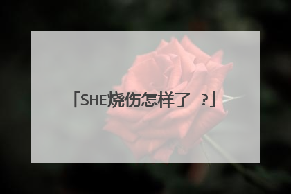 SHE烧伤怎样了 ?