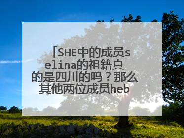 SHE中的成员selina的祖籍真的是四川的吗?那么其他两位成员hebe,Ella的祖籍都是哪里的?