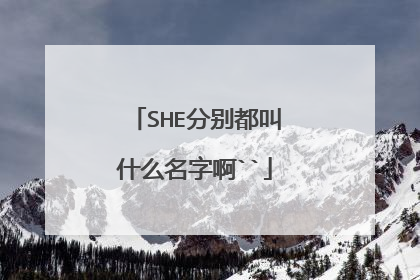 SHE分别都叫什么名字啊``