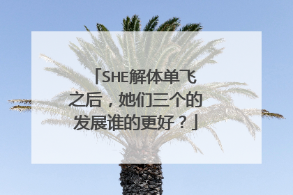 SHE解体单飞之后，她们三个的发展谁的更好？