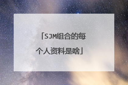SJM组合的每个人资料是啥