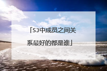 SJ中成员之间关系最好的都是谁