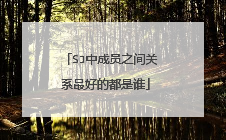 SJ中成员之间关系最好的都是谁