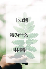 SJ利特为什么叫利特