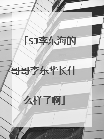 SJ李东海的哥哥李东华长什么样子啊