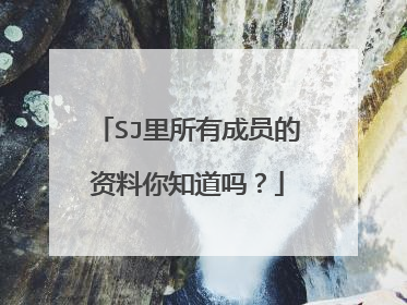 SJ里所有成员的资料你知道吗？