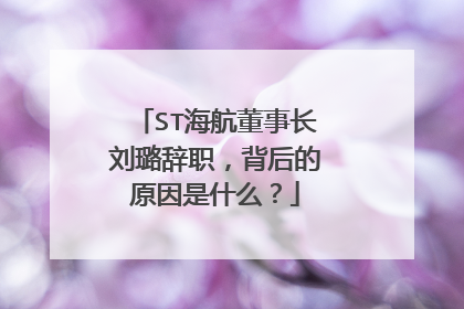 ST海航董事长刘璐辞职，背后的原因是什么？