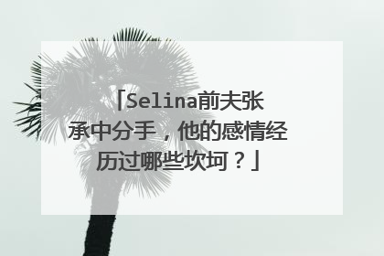 Selina前夫张承中分手,他的感情经历过哪些坎坷?
