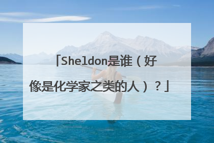 Sheldon是谁（好像是化学家之类的人）？