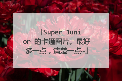 Super Junior 的卡通图片。最好多一点，清楚一点~