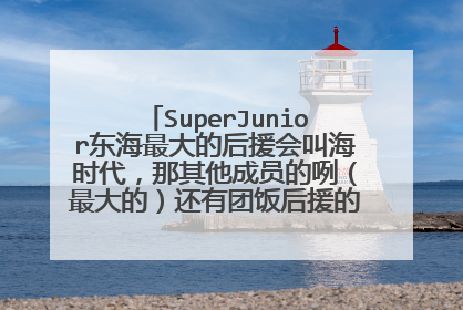 SuperJunior东海最大的后援会叫海时代,那其他成员的咧(最大的)还有团饭后援的咧(最大)?
